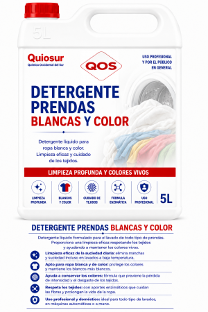 Detergente para ropa blanca y de color