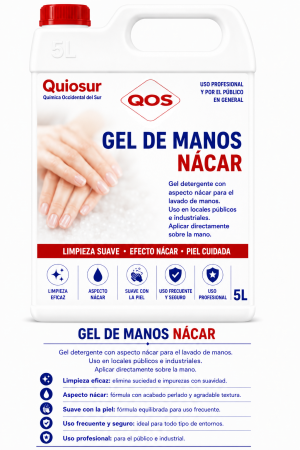 Gel de manos nácar