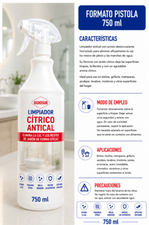 Limpiador cítrico antical doméstico